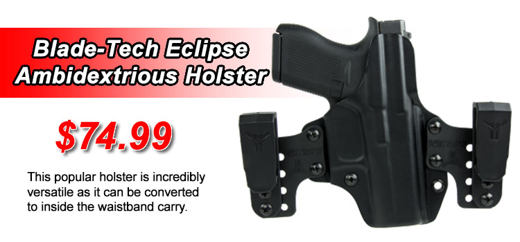 Blade-Tech Eclipse Ambidextrious Holster - This popular holster is incredibly versatile. - $74.99
